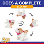 Liberty Imports electronic jumping pup performing a somersault