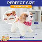 Liberty Imports mechanical flipping puppy toy dog sitting position