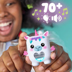 Packaging of the authentic imported Meadowmist the Unicorn electronic fidget pet toy for girls and boys