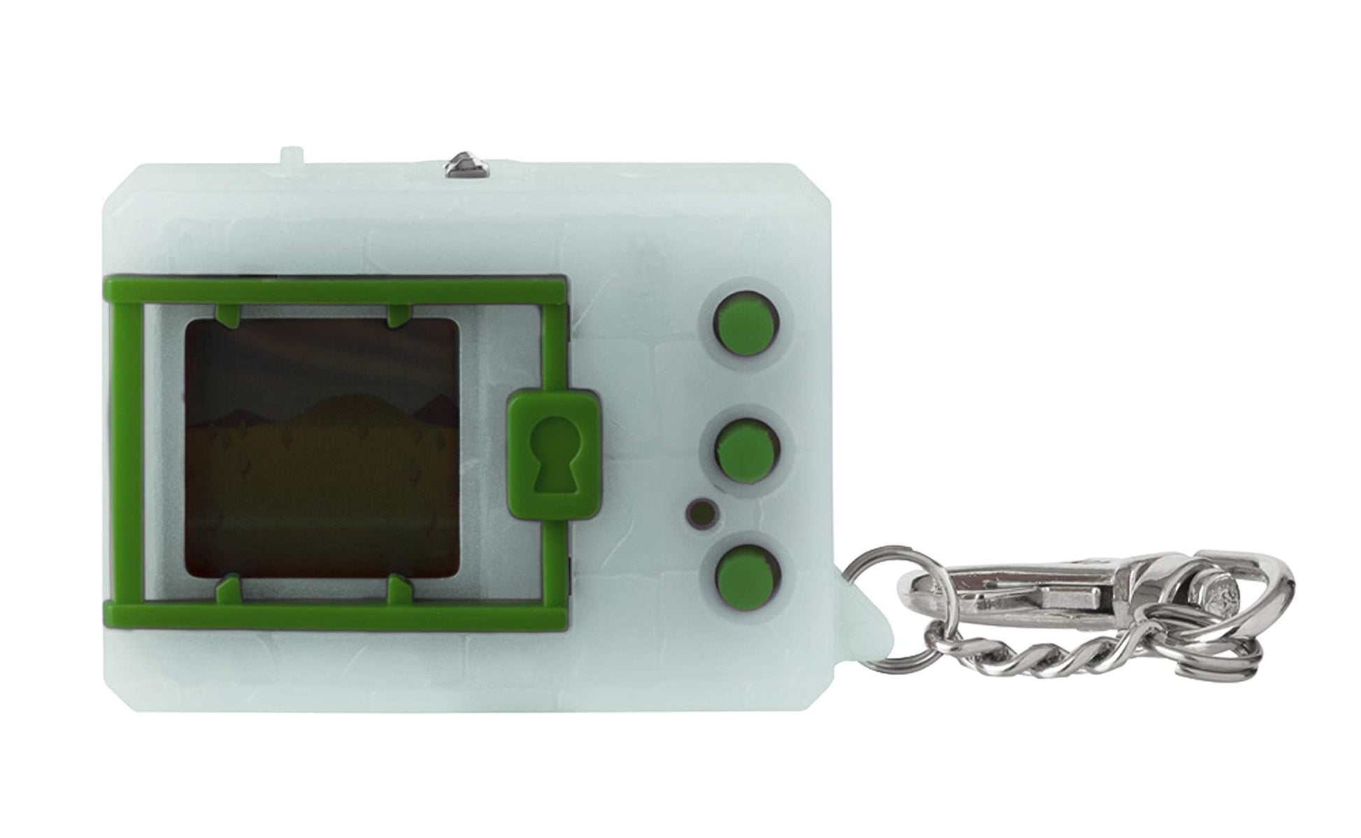 Authentic white luminous original digivice packaging front side view