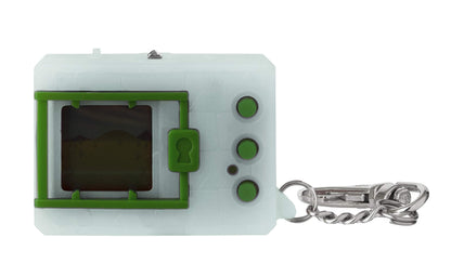 Authentic white luminous original digivice packaging front side view