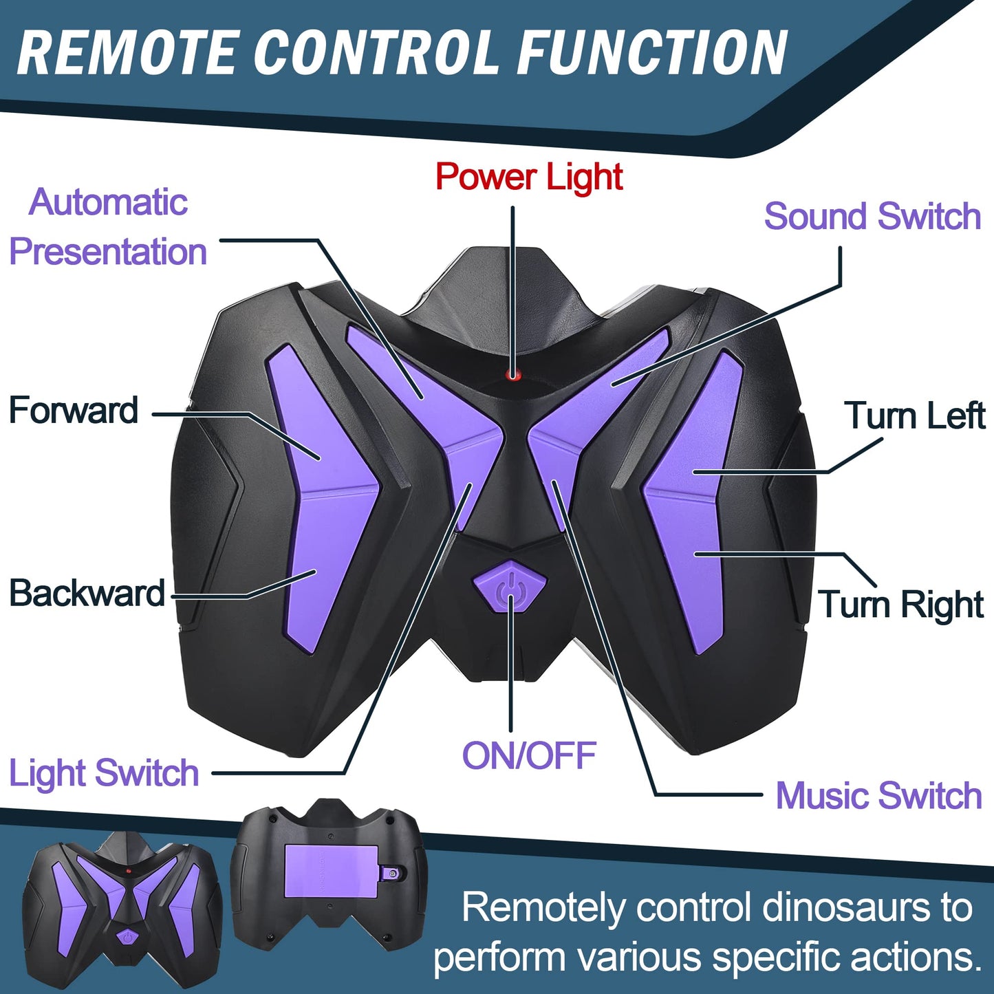 DibyAgl robotic Velociraptor toy side profile highlighting the detailed colorful stripes and long tail mechanism.