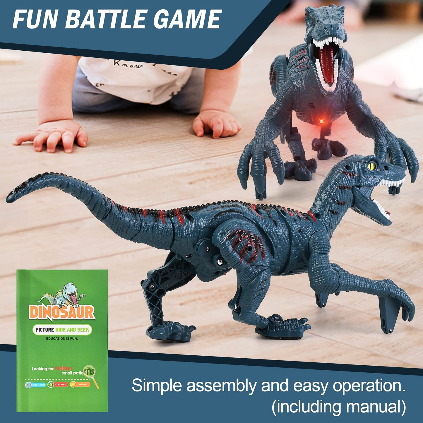 DibyAgl large scale remote control dinosaur performing a turning movement to demonstrate the realistic leg mechanics.