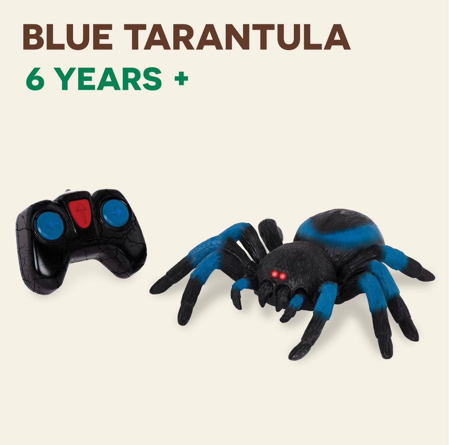 Handheld infrared remote control unit for the electronic tarantula animal figure