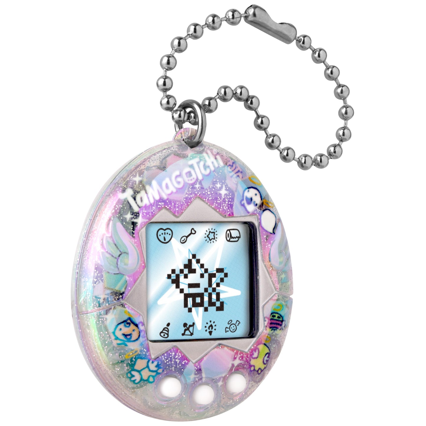 Bandai digital pet packaging showing the metallic pink mirror accessory included inside