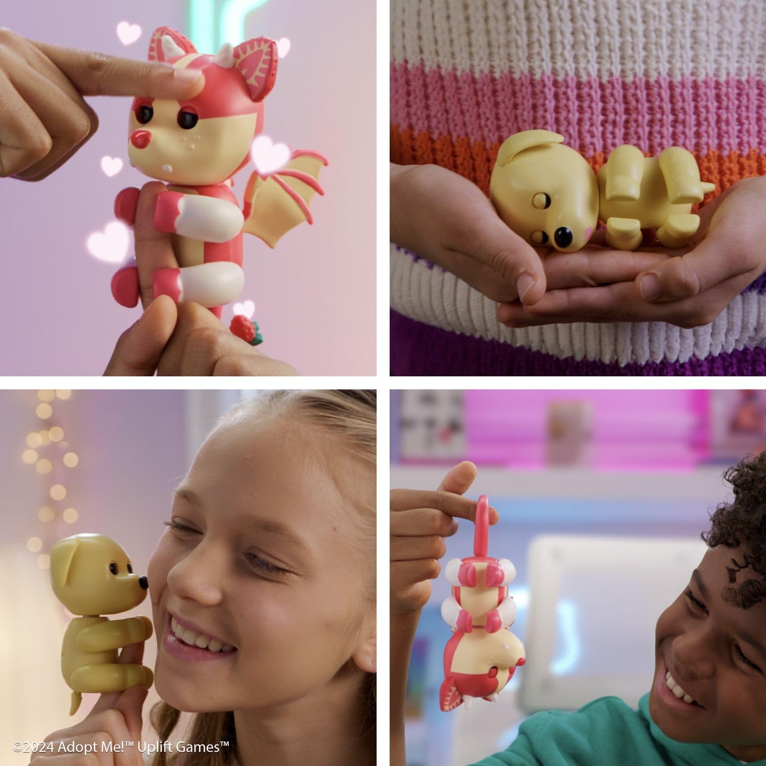 Fingerlings Adopt Me interactive toy close up view highlighting head and mouth touch sensors