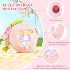 Strawberry themed imported gaming accessory kit displaying full contents including replacement faceplate paper.