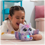 Complete contents of the toy box including the main egg, instruction booklet, and internal electronic components.
