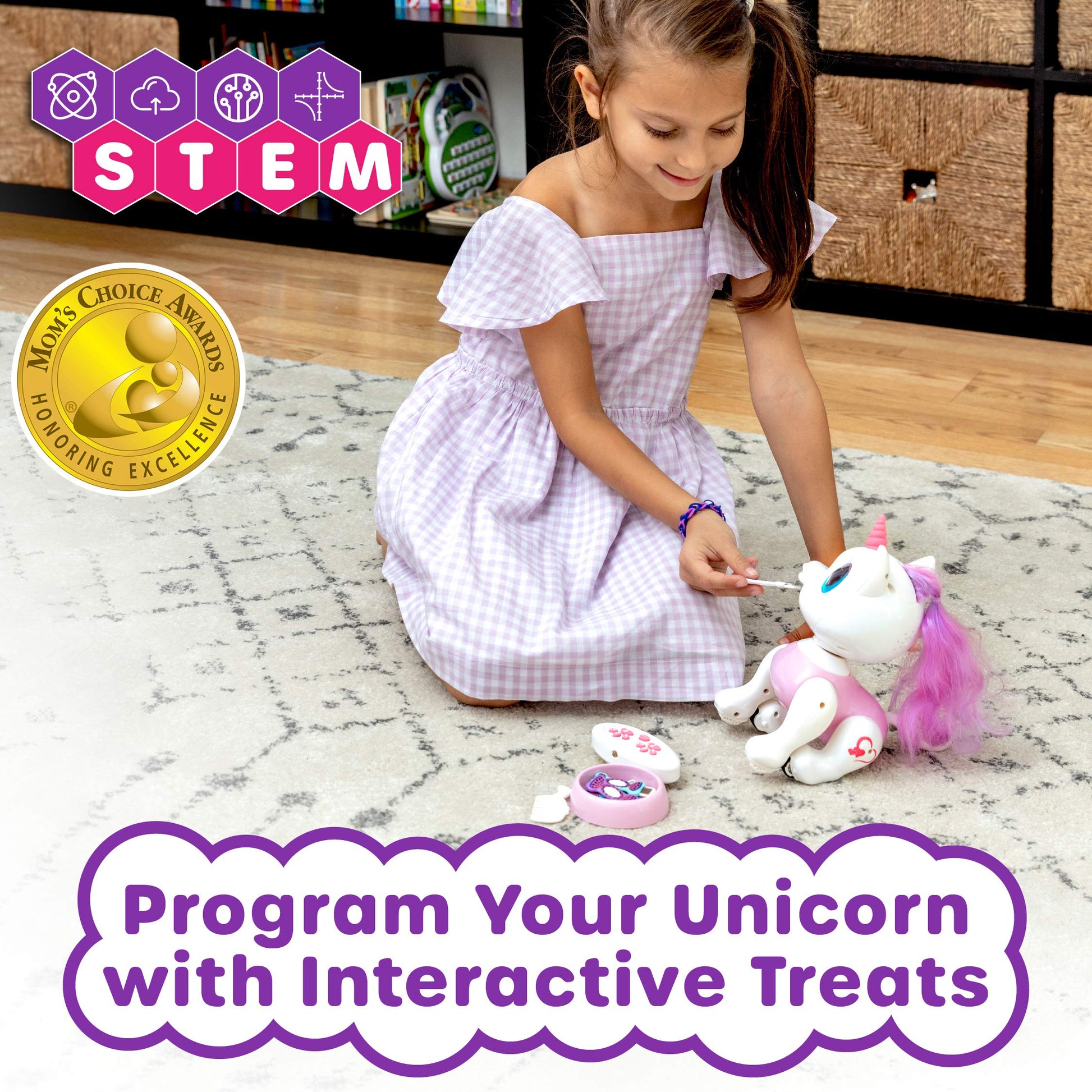 STEM authenticated educational toy package with infrared handheld remote and accessories