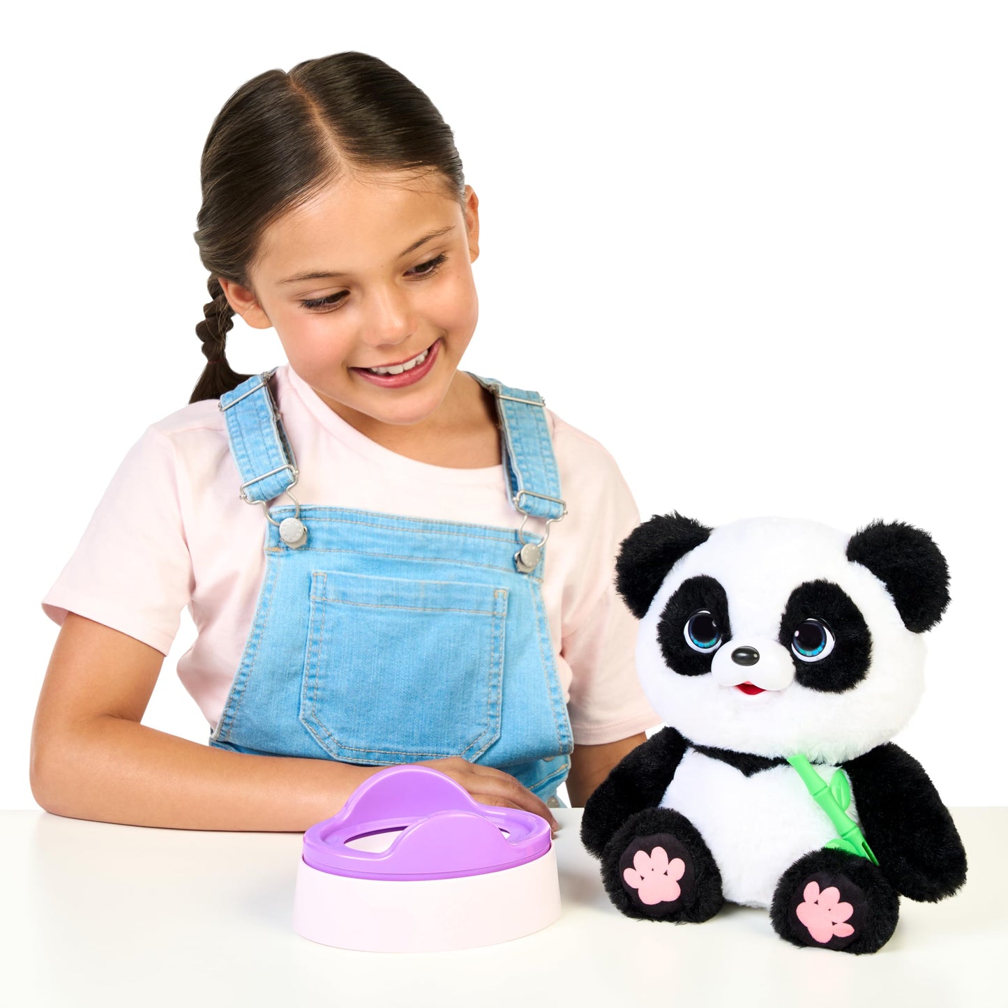 Little Live Pets Talking Panda plush toy close up showing soft fur and face details
