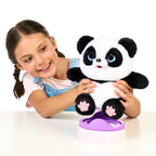 Little Live Pets Panda ChuChu kicking its feet during interactive play session