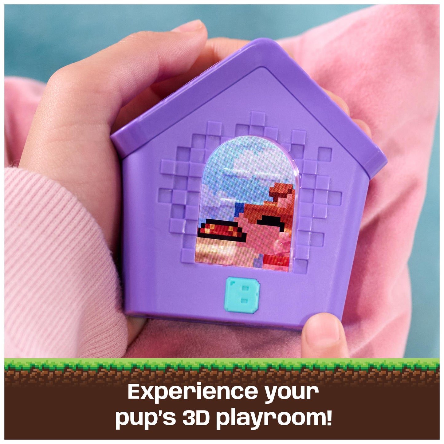Bitzee Doghouse purple packaging box showing electronic pet graphics and features.