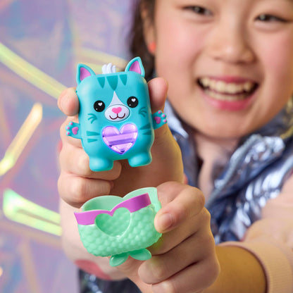 Hasbro Nano-MALS collectible electronic pet series including Pawtricia the blue kitty character