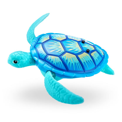 ZURU Robo Alive electronic swimming pet turtle orange and blue models