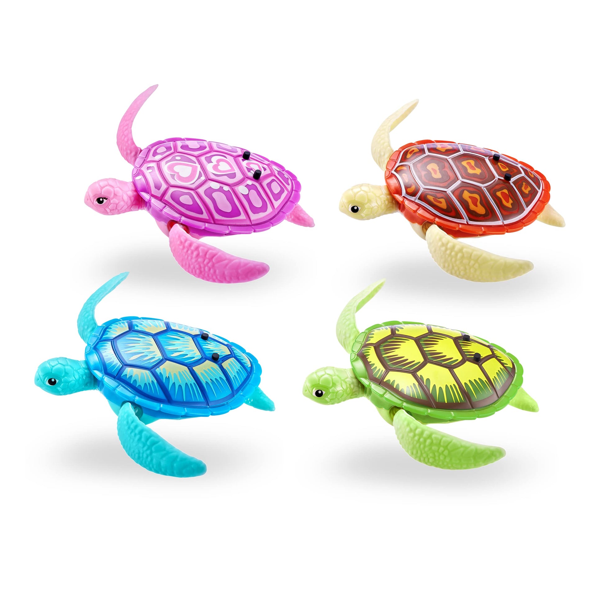 Authentic imported Robo Alive swimming turtle packaging with included batteries