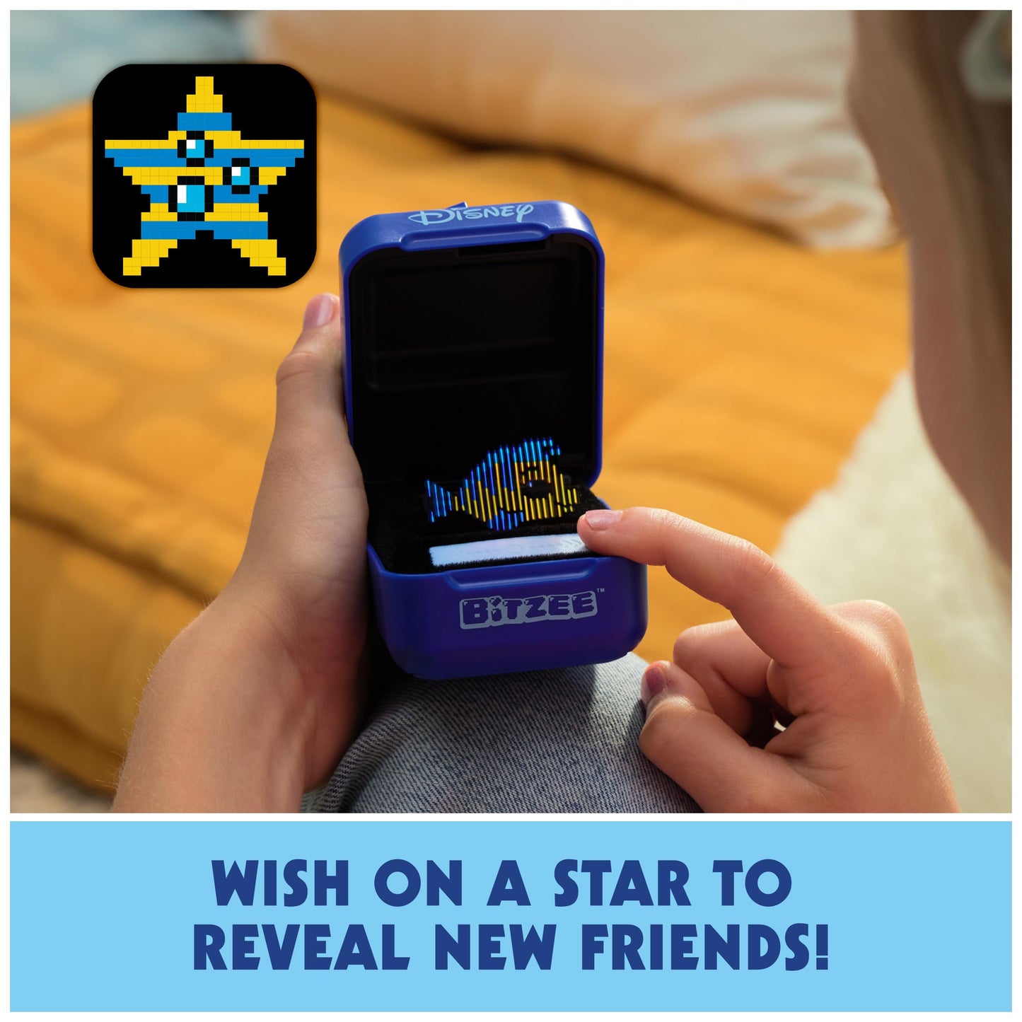 Bitzee Disney digital toy alongside included three AA batteries