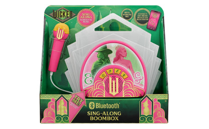 Packaging box of the eKids imported musical toy displaying product specifications