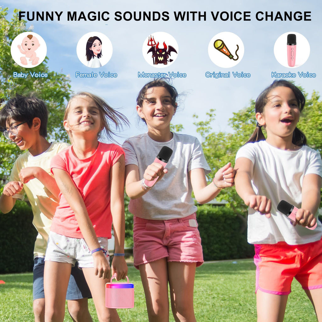 HWWR wireless microphones close up showing premium compact build for little hands