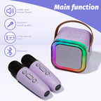 Side view of the lightweight mini karaoke speaker illustrating its compact dimensions and travel friendly structure