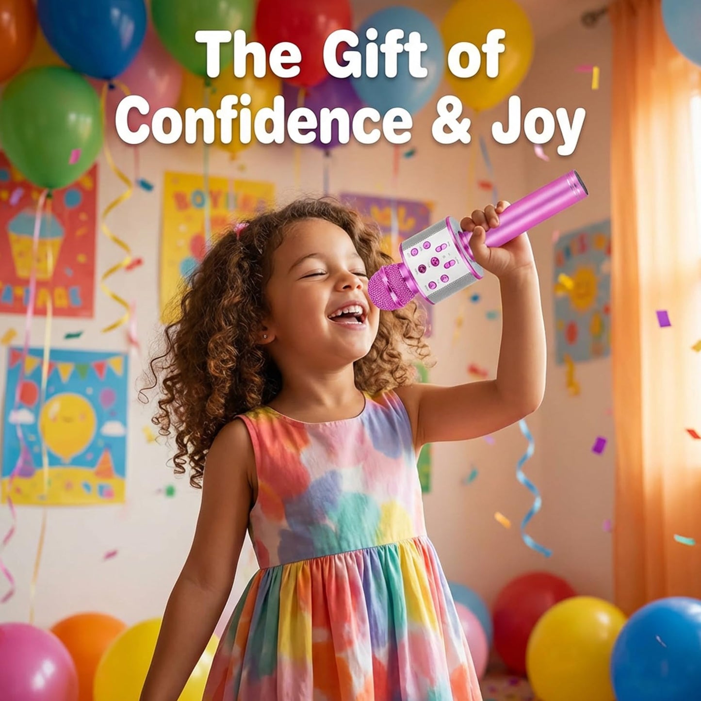 Ranphykx imported kids karaoke microphone packaging variant highlighting international safety build specifications.