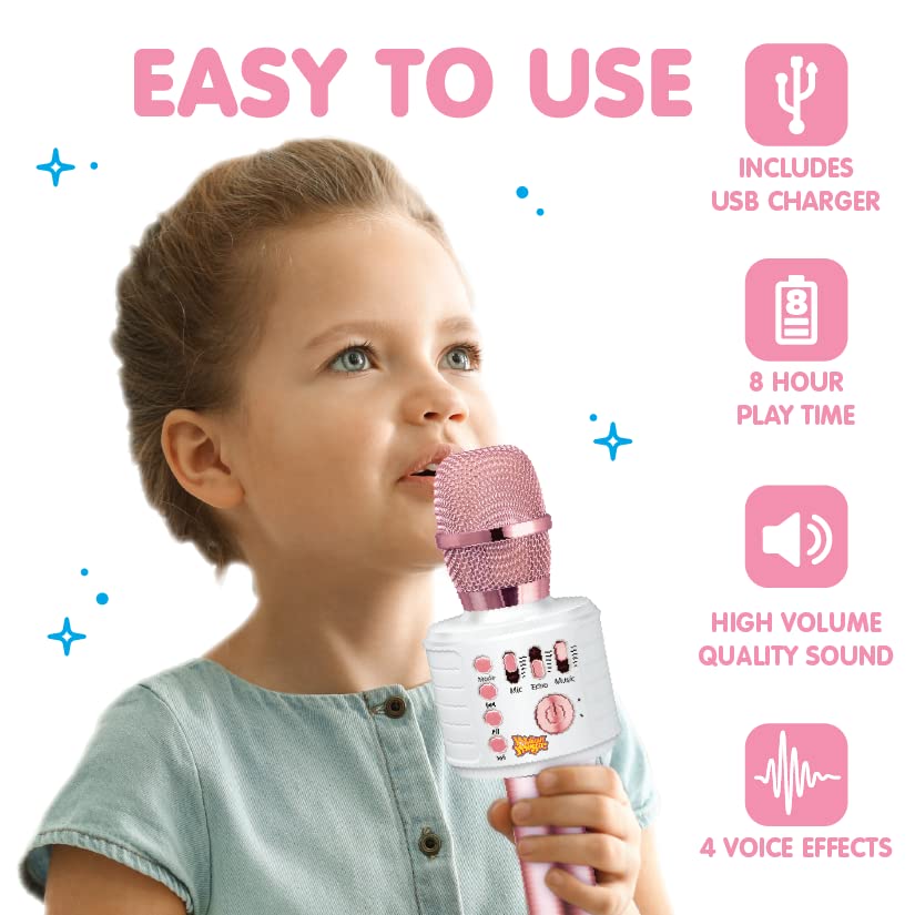 Move2Play imported musical toy microphone with rechargeable battery port