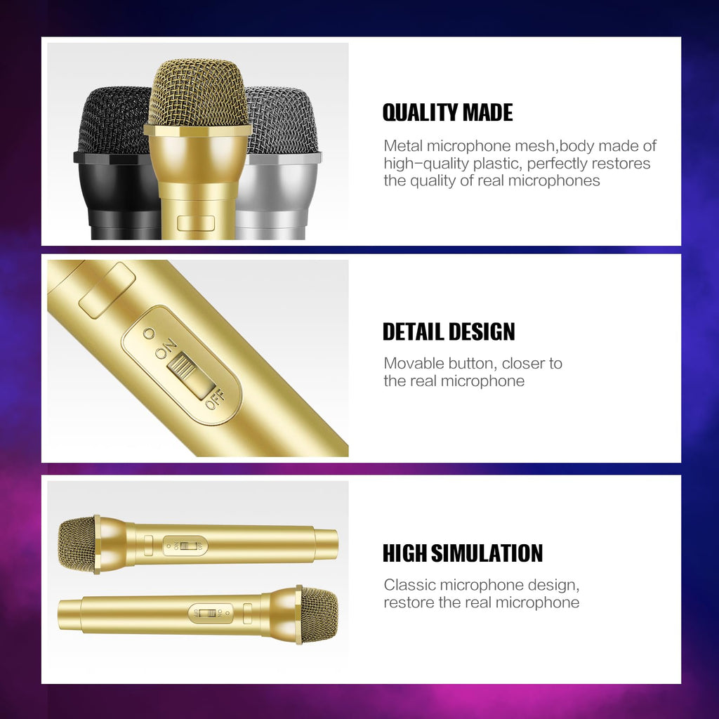 Sanwuta fake karaoke mic model with metal mesh top details