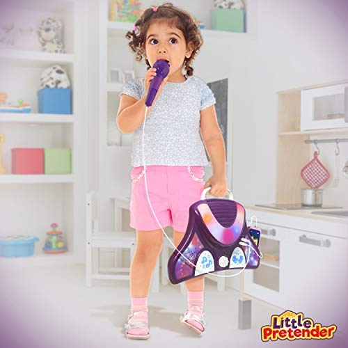 Lightweight portable karaoke machine with built-in handle for easy transport