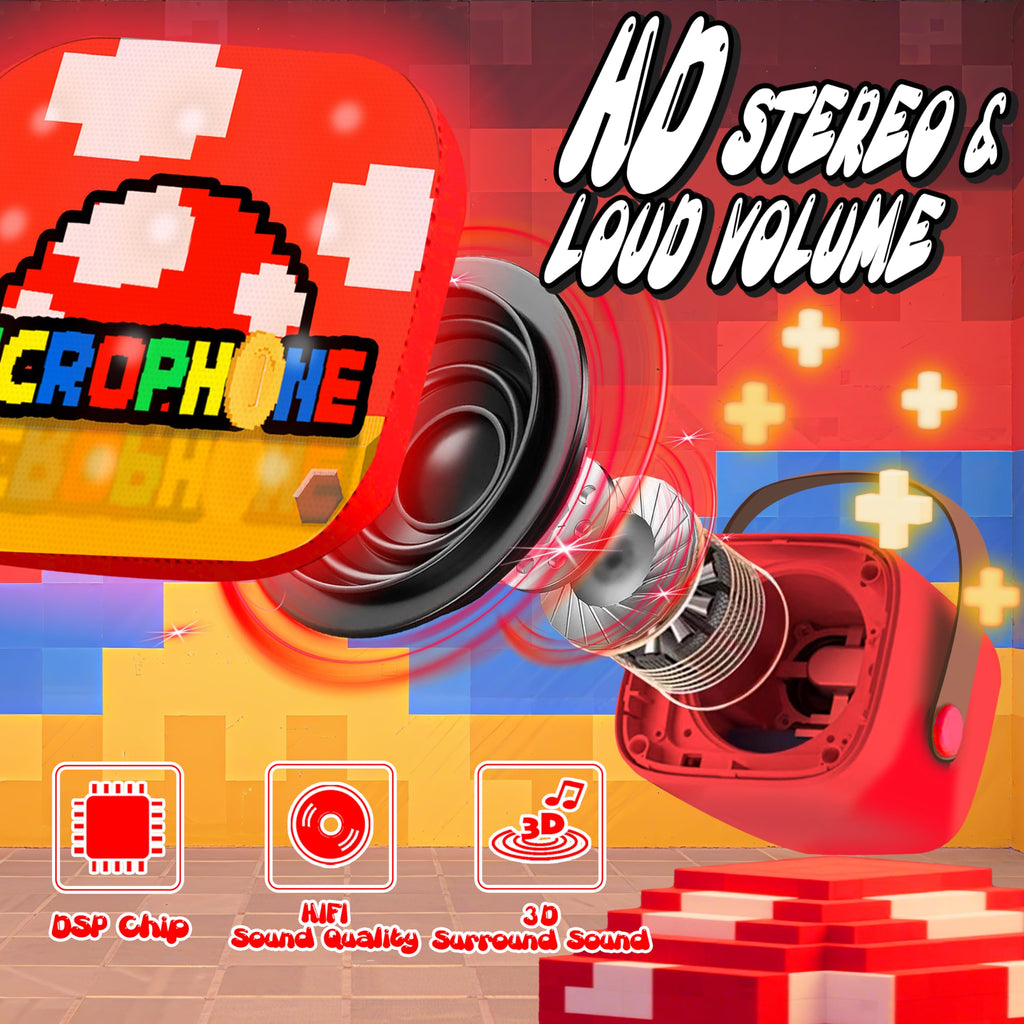 Zosxi electronic singing toy with colorful audio responsive LED lights flashing to the music beat.