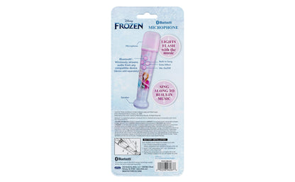 eKids Frozen microphone glowing multi colors during wireless music playback
