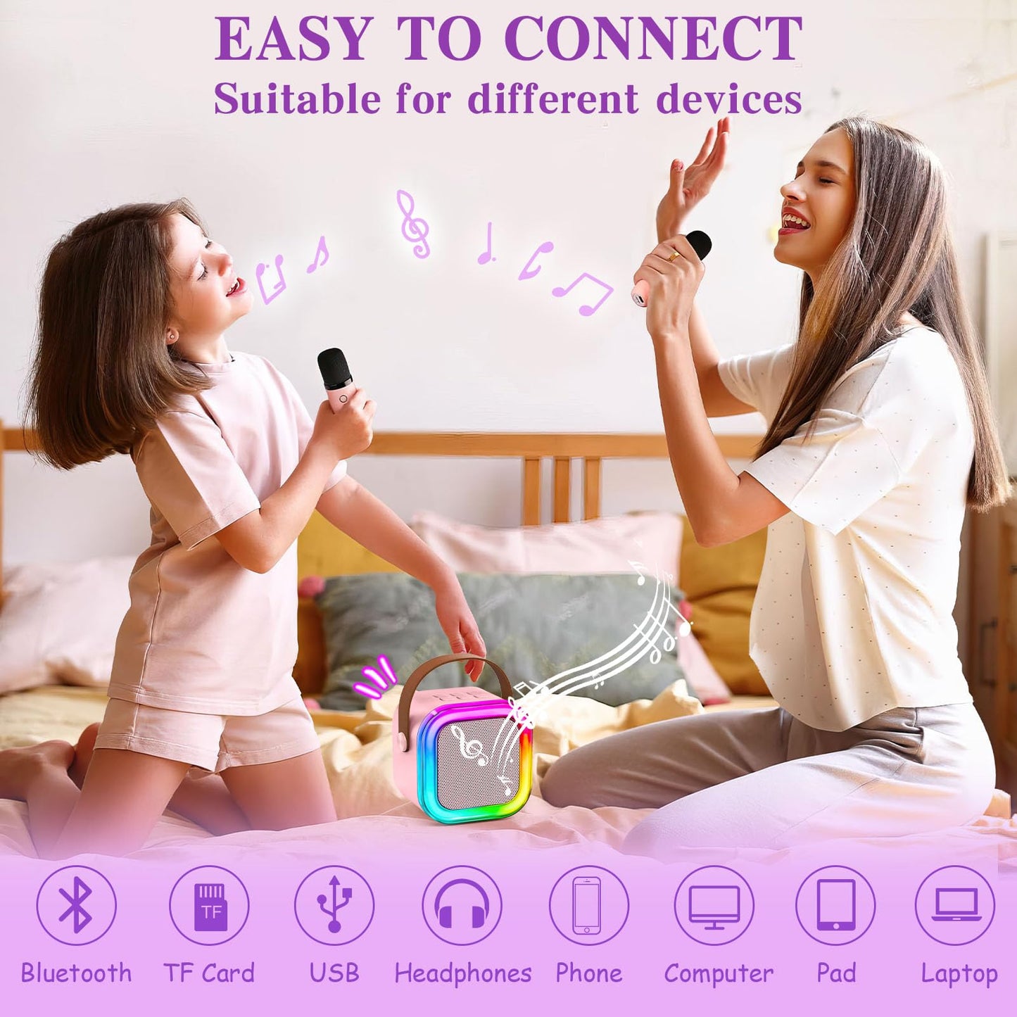Unicorn night light lamp emitting a soft comforting glow for children bedtime