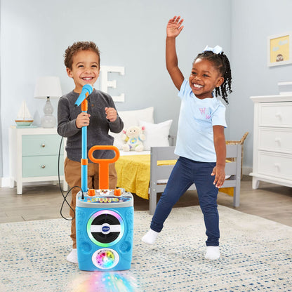 VTech musical performance toy packaging showing ages three and older recommendation