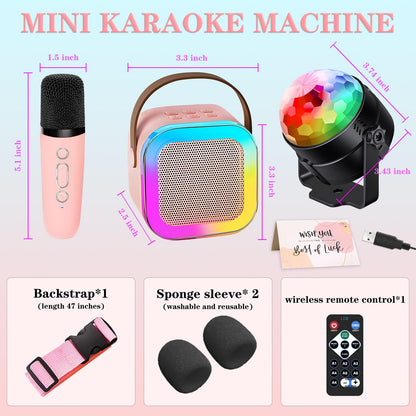 DEABOLAR children karaoke set beautifully packaged inside its colorful premium gift box ideal for birthday celebrations.