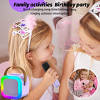OUTUVAS portable bluetooth party speaker top view highlight showing the durable built-in carry handle for easy transportation.