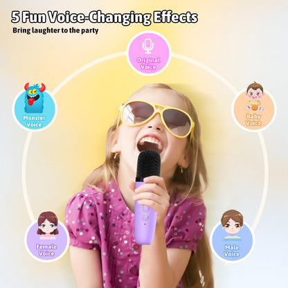 Authentic Heroange T97 portable bluetooth karaoke speaker system with colorful glowing led lights