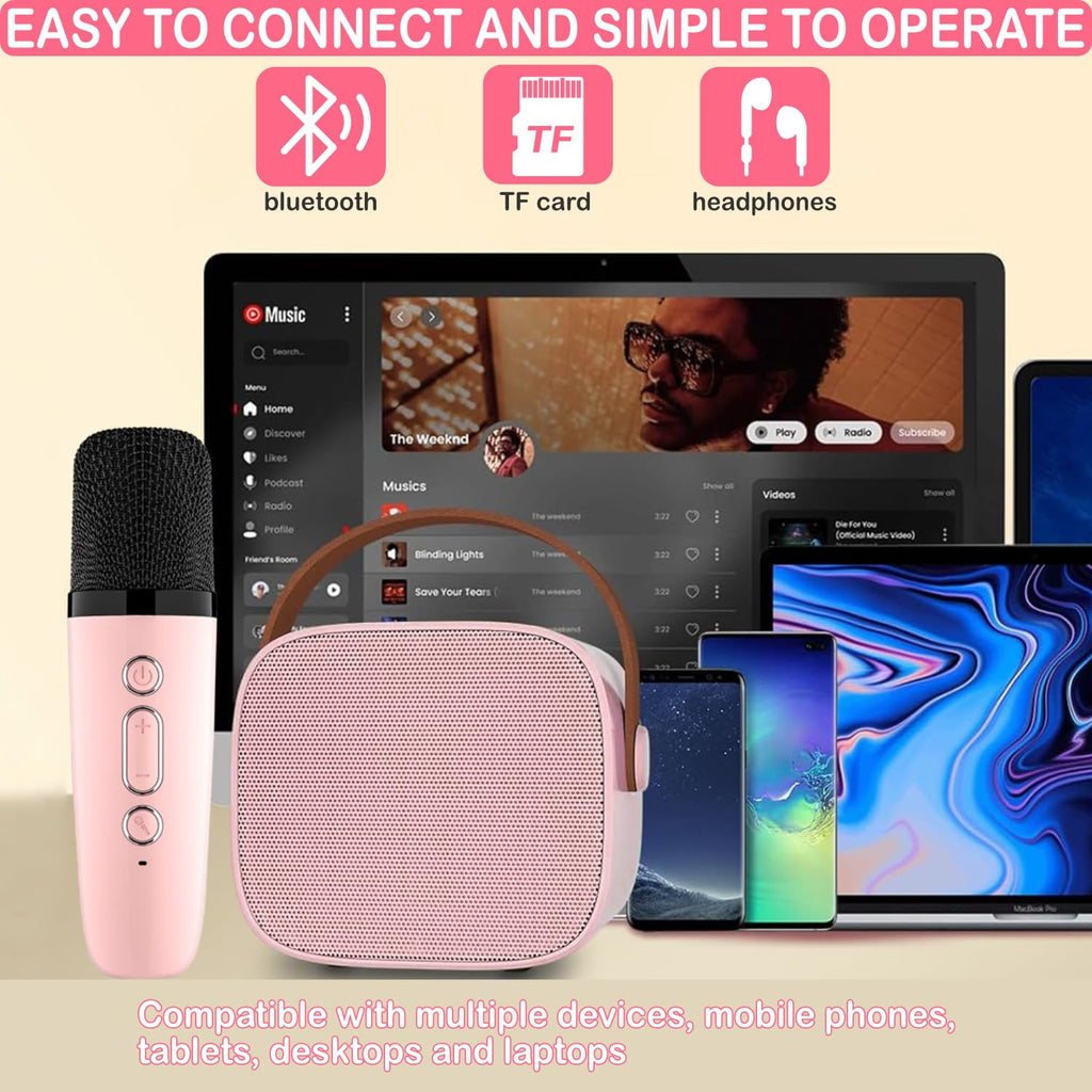 Compact karaoke sound system for birthday parties and gatherings