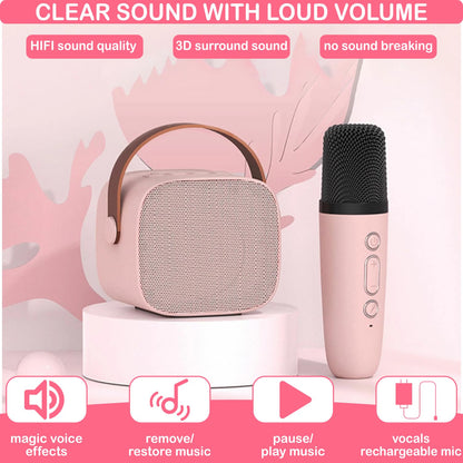 Wireless singing machine device connecting to mobile phone via Bluetooth