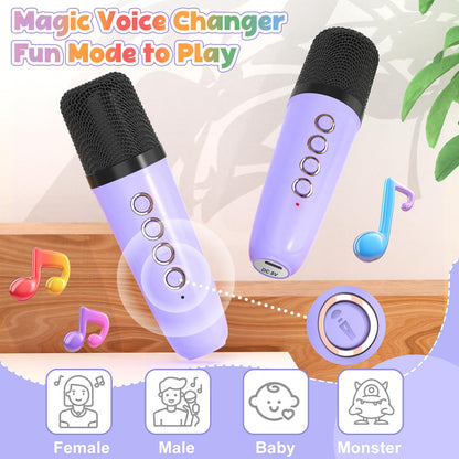 FLUESTON kids singing machine top handle design for easy travel and outdoor use