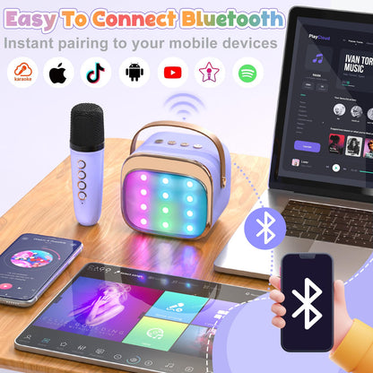 FLUESTON dual microphone set with voice changing mode buttons close up view