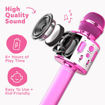 Move2Play microphone retail packaging highlighting the fifteen pre-loaded classic nursery rhymes feature.
