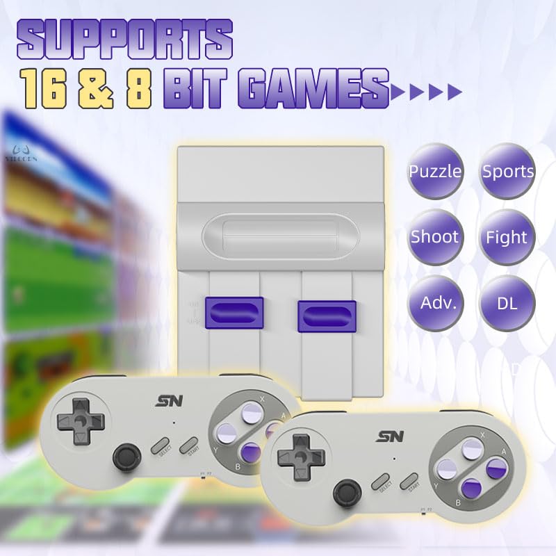 Two wireless 2.4GHz retro style game controllers for TV