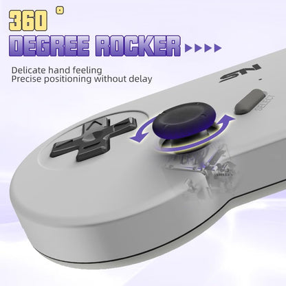 Close up of retro game console HDMI port and TF card slot