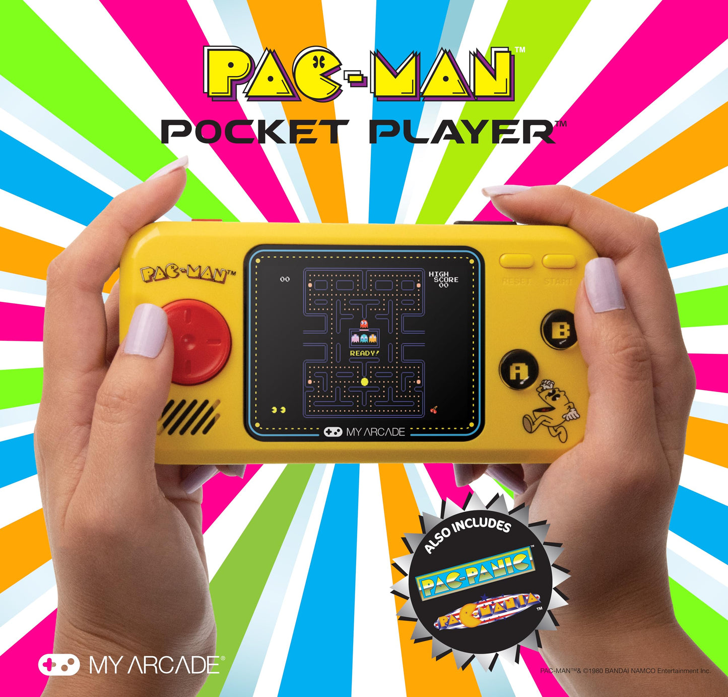 Side profile of My Arcade Pac-Man retro gaming device
