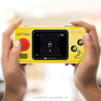 Close up of the Pac-Man handheld console 2.75 inch screen