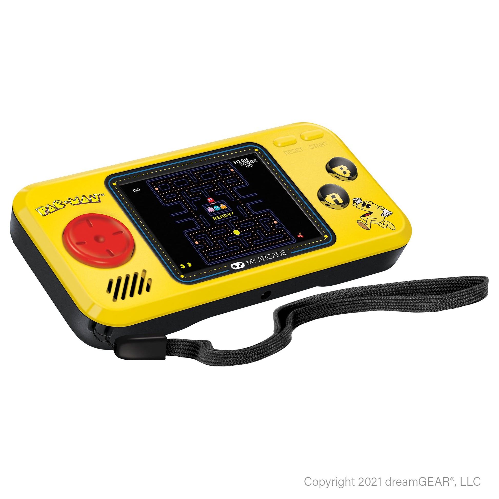 Top view featuring headphone jack and volume controls