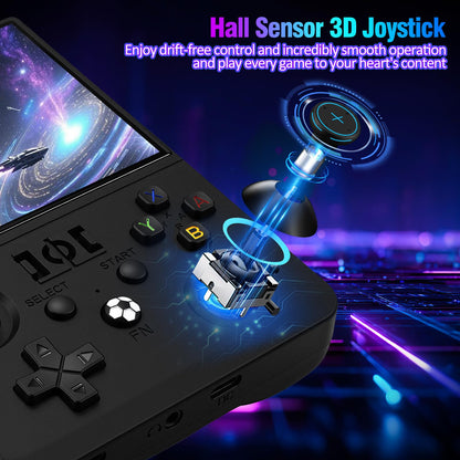 Rear view of Uytgxen R36max 2 retro gaming console