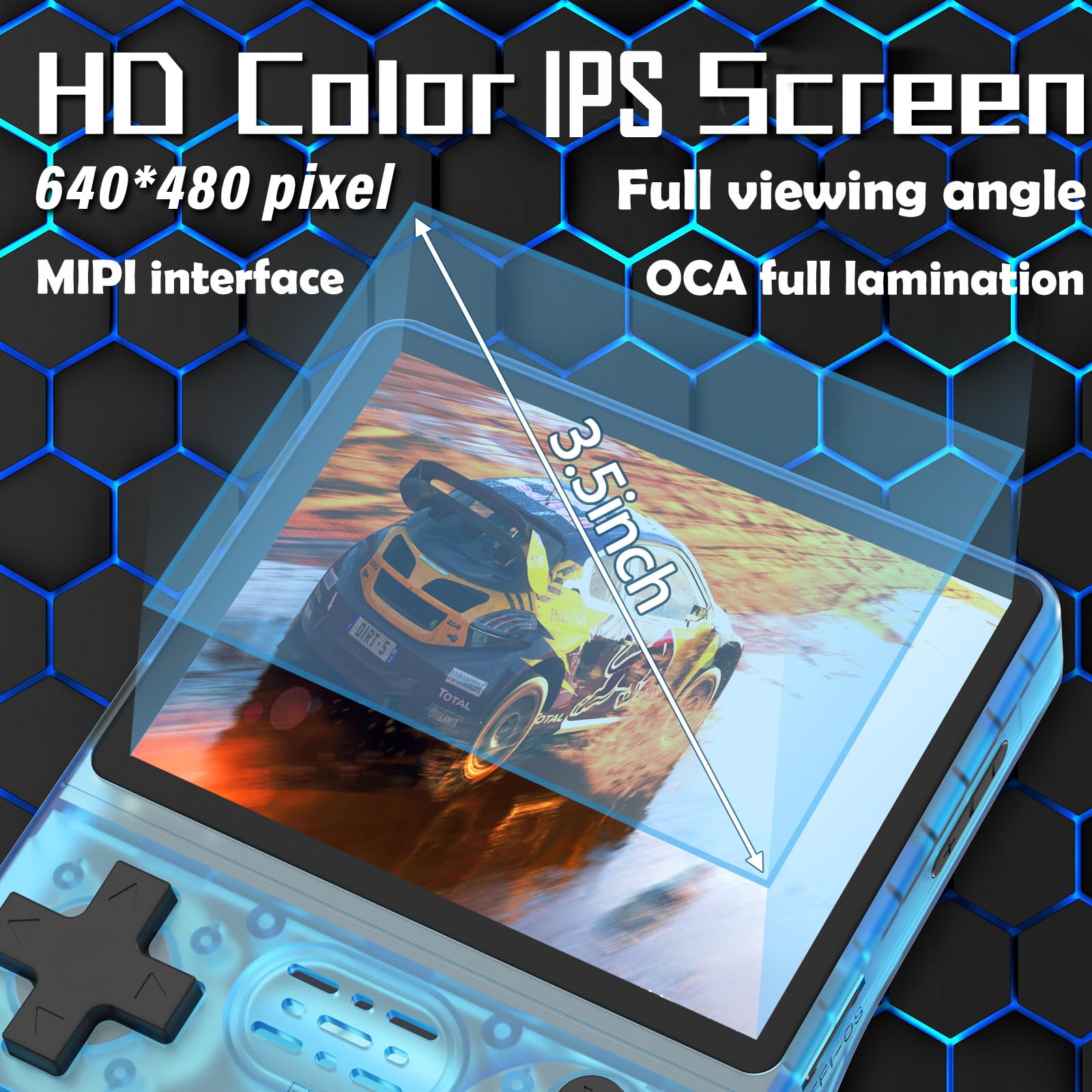 RegiisJoy R40S Pro handheld retro gaming device screen