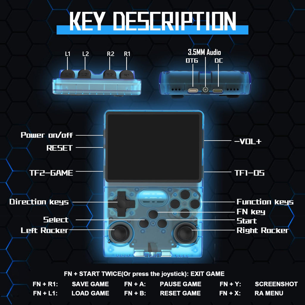RegiisJoy R40S Pro console showing game menu on display