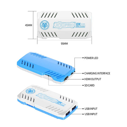 X10 Pro game stick packaging and components layout