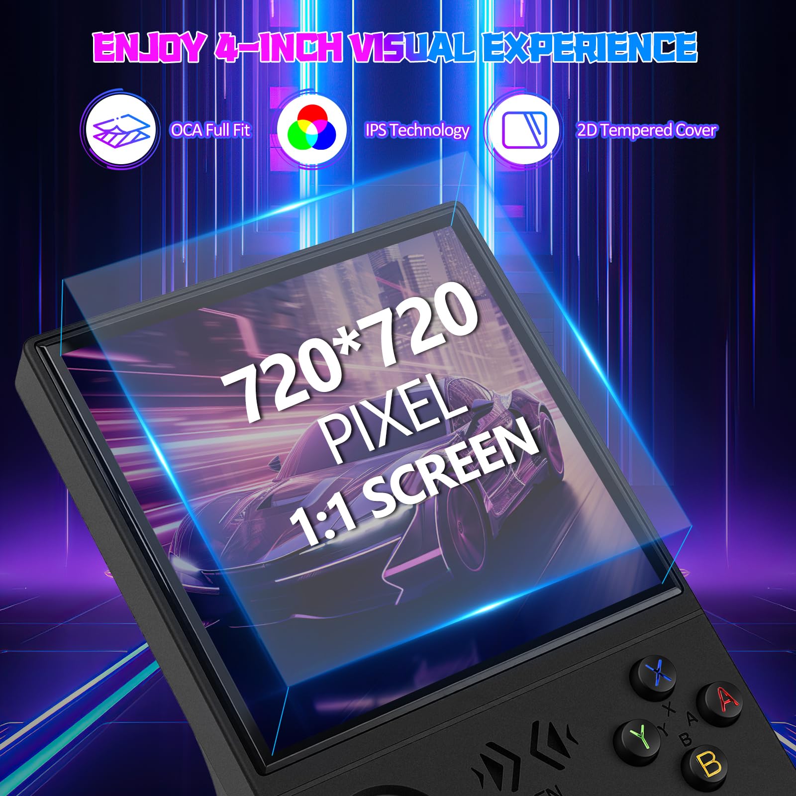 Uytgxen XF40V gaming device with 64GB TF card slot