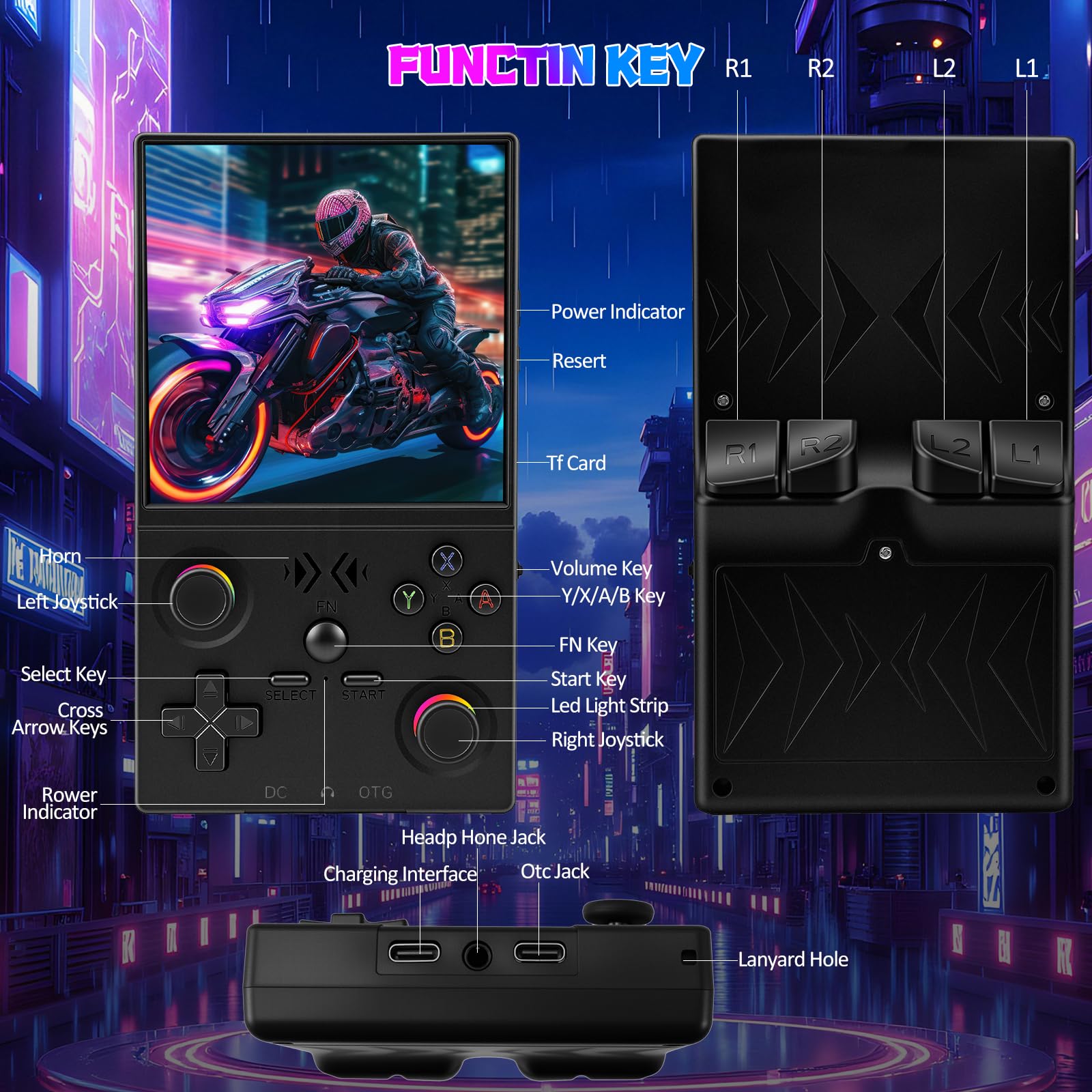 Uytgxen XF40V console packaging and included accessories